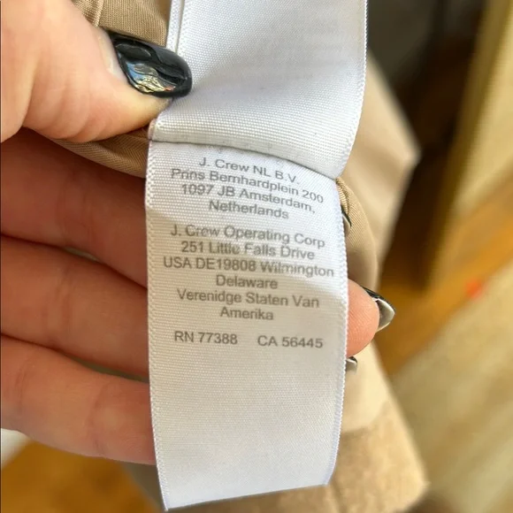 J. Crew City Coat in Heather Acorn, Size 2 - Picture 8 of 8